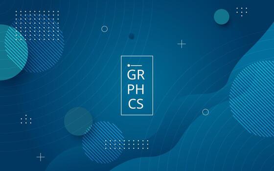 abstract gradient blue liquid color with geometric shape background. eps10 vector