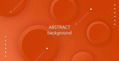 abstract orange gradient color circle with simple pattern wallpaper design background. eps10 vector