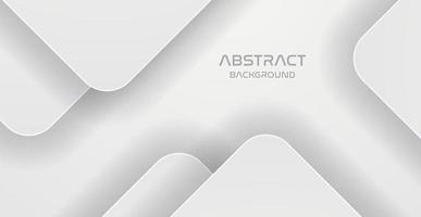 White paper cut background. Abstract realistic papercut decoration with curve dynamic overlap shapes layers. 3d backdrop. Vector illustration. Cover layout template. Modern design