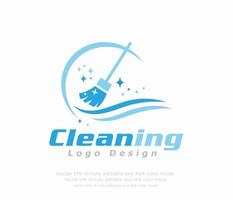 Cleaning logo or cleaner logo vector