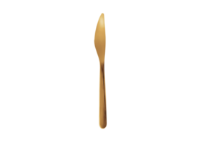 Gold knife isolated on a transparent background png