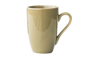 Beige mug isolated on a transparent background png