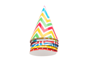 Party hats isolated on a transparent background png