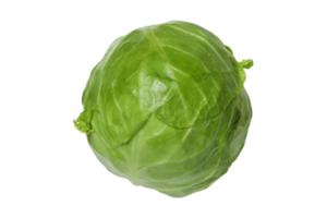 Vegetables green cabbage isolated on a transparent background png