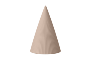 beige jul träd dekoration isolerat på en transparent bakgrund png