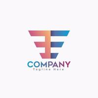 Best Minimal Letter B And  E Logo Design, With Premium Concept And Gradient Color, White Background. Excellent Creative Minimal Business Company Letter B, E Logo Design Template. vector