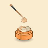 Dim Sum Illustrations Dumpling, Best Modern Asian Food Dim Sum Natural Premium Vector Design. Excellent Creative Dim Sum Illustrations Vector With Background.