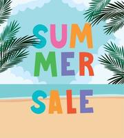 summer sale illustration vector