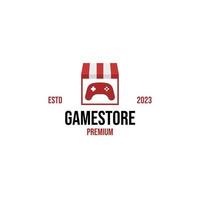 Vector game store logo design illustration idea