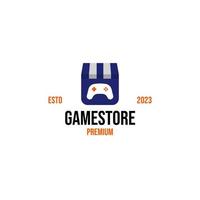 Vector game store logo design illustration idea