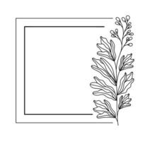 classical square frame vector