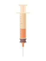 orange syringe design vector