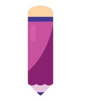 purple pencil design vector