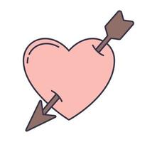 Cupido corazón diseño vector