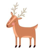 colored reindeer design vector