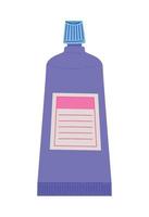 purple ointment tube vector