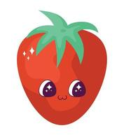 kawaii strawberry design vector