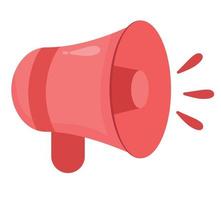 pink megaphone design vector