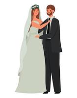 wedding couple design vector