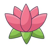 pink lotus flower vector