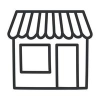 black store icon vector