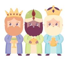 the three wise men vector