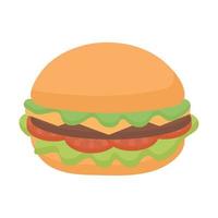 big burger illustration vector