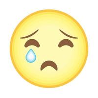 yellow crying emoji vector