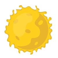 burning sun design vector