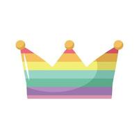 pride crown design vector