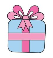 blue gift box vector