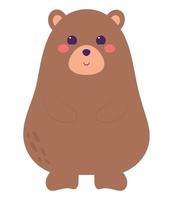 cute colorful bear vector