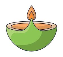 green candle design vector