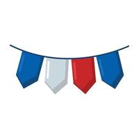 french garlands design vector