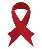 world hiv day ribbon vector