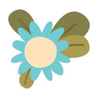 blue flower illustration vector