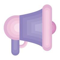 purple megaphone design vector