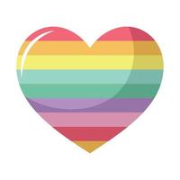 pride heart design vector