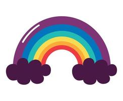 colored rainbow design vector