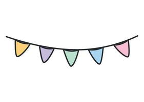 triangulated garlands design vector