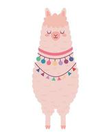 cute llama design vector