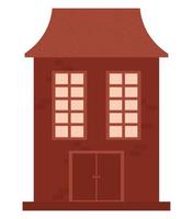 flat building illustration vector