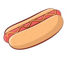 hot dog illustration vector