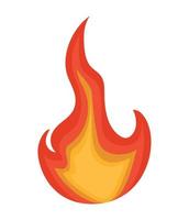 colored flame icon vector