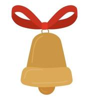 bell with bow vector