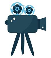 colored video camera vector