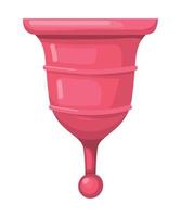 menstrual cup design vector