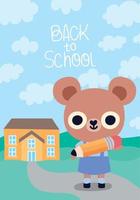 back to school poster vector