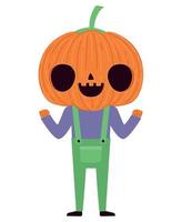 pumpkin man design vector