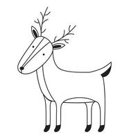 reindeer silhouette design vector